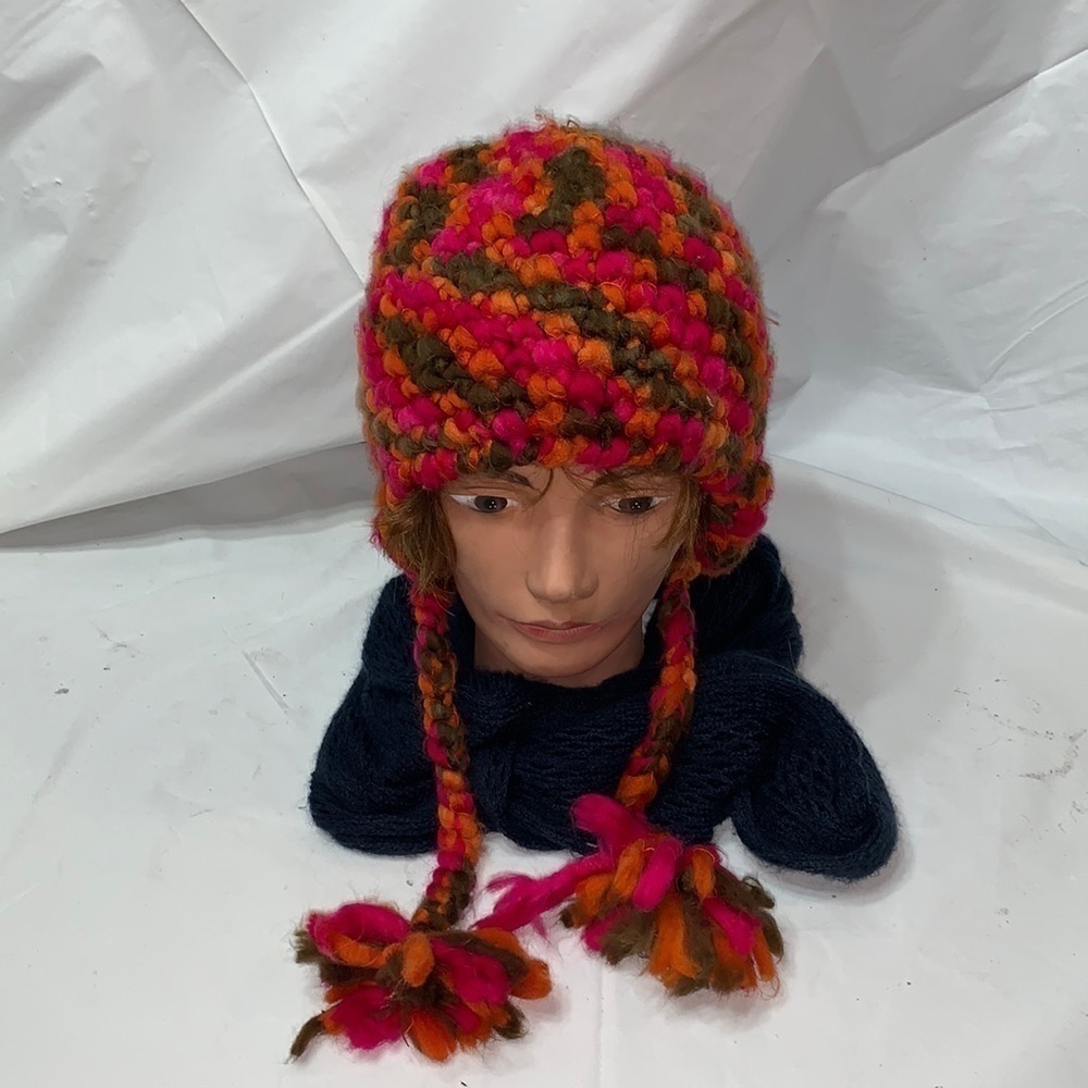 CAPPELLIFICIO Fiorentino Multi Color Knit Hat Made in Italy